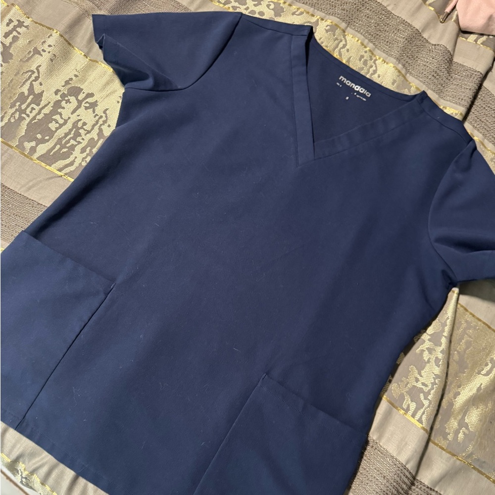 Mandala scrub set navy